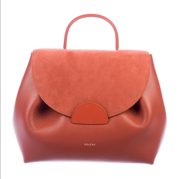 Polene Terracotta Leather Satchel - Picture 2 of 14